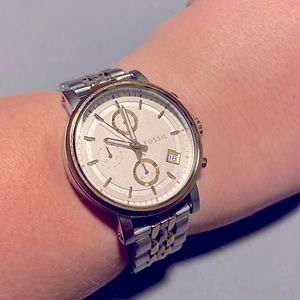 Two-Tone Fossil Watch